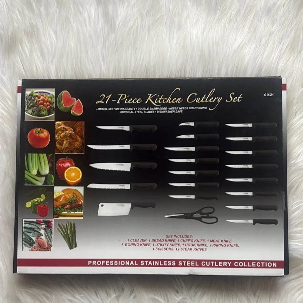 Professional Stainless Steel Cutlery Collection - Black- Brand New